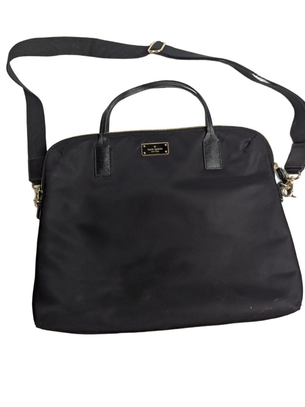 Kate Spade Blake Daveney Laptop Bag Black Nylon Briefcase 15"